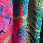 Karen Kane sz 12 tropical floral sz 12 VTG hawaiian vacation wrap skirt Photo 2