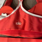 Alo Yoga NWT ALO Airlift Contrast Set (Bra SZ S), (Legging SZ XS) Candy Stripe Photo 9