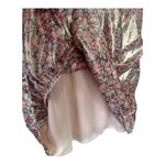 Love Shack Fancy  Lena Reversible Metallic Bow Mini Dress Pink Floral Size Small Photo 11