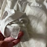 White SM scoop neck spandex bralette Photo 2