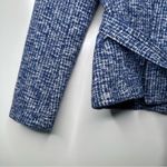 Banana Republic Blue Tweed Wool Blend Tie Belt Jacket Size 10 Photo 6