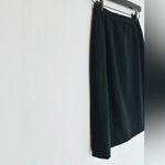 Carolina Herrera Wool Pencil Midi Black Skirt Size 8 Photo 2