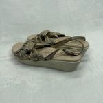 Amalfi Rangoni Wedge Sandals Pillow Feel Slingback Gold Sparkle Size 6 Photo 7