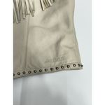 Jack Daniel's  Old No 7 Leather Women Crop Top Medium Motorcycle Fringe Biker Photo 3