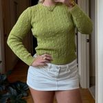Jones New York Vintage  Country Green Pullover Cable Knit Sweater Photo 0