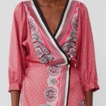 ZARA Pink Kimono Wrap Dress Size XS Photo 0