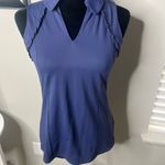 Lilly Pulitzer Martina Polo top UPF 50+ Luxletic small $88 Navy Photo 4