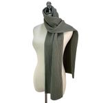 ALLSAINTS  Ribbed Knit Scarf Serepentine Green Rectangular Photo 4