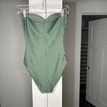 J.Crew NWT Gemma Bandeau One-piece Classic Sculpt Simply Sage Green Photo 2
