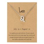 🆕Leo Zodiac Astrology Pendant Necklace Silver Photo 0