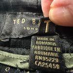 Ted Baker London Dress Pants Neolaat Jacquard Tailored Trouser Office Preppy 4 Black Photo 9