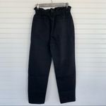 SheIn High Waisted Black Distressed Paperbag Waist Jeans Size M Photo 4