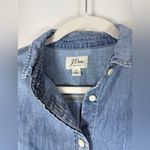 J.Crew  Denim Western-Fitted Chambray Shirt Size 6 Cowgirl Country Photo 5