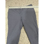 Woman’s Porcphrase 18w Blue Black White Geometric Capri Pants Casual Photo 1