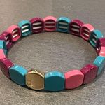 Multicolor Stretch Bracelet Blue Photo 0