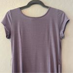 Downeast  Basics purple short sleeve pleated dress with rosette size medium Photo 8