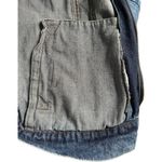 The Tubbo Moment By The Sea Denim Full Zip Jean Jacket Sherpa Collar Waves 2XL Blue Size 2X Photo 11