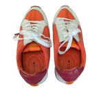 Birdies Roadrunner Women's Sneakers 7 Orange White Leather Accent Casual Shoes Photo 5