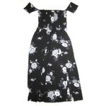 🆕 PLUS 2X Black Floral Off Shoulder Flowy Maxi Dress NEW Photo 2