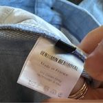 BENJAMIN BENMOYAL Cassette Tape‎ Hem Jeans Flip Cuff Size XS Blue Photo 6