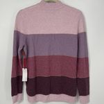 Elle  PINK COLORBLOCK STRIPED STRETCH SWEATER SMALL Photo 1