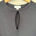 Carlisle New York Keyhole Knit Knee Length Dress Women XS Black LBD Classic NWOT Photo 5