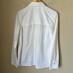 Vince  white cotton silk blend utility long sleeve shirt Photo 8