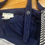 Motherhood  maternity blue/white swim taniki top size large . Photo 4