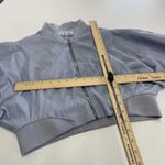 Aliette Jacket Womens Medium Blue Nicole Cropped Puff Sleeve Bomber Zip Up NYC‎ Photo 8