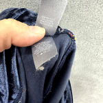 Aerie Chill Play Move Leggings Womens Medium Blue Velvet Rainbow Side Stripe Photo 6