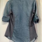 Ci Sono Blue Button Down Shirt Relaxed Fit Photo 1