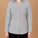 Sharagano Light Gray Button-Down Shirt Photo 0