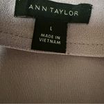 Ann Taylor  Light Lilac Pleated V-Neck Top 
Size Large Photo 2