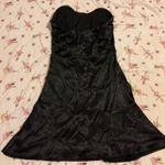 Black strapless small hoco dress Photo 1