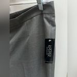 Kasper  Women's Trouser Pants Grey Plaid Flat Front Lined High Rise Size 14 New! Photo 5