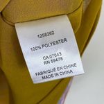 Joie  Mustard Yellow & Red Floral Swiss Dot Cap Sleeve Blouse Top Shirt Size M Photo 7