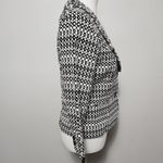 CAbi  black white Du Jour geometric blazer size 4 Photo 2