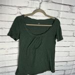 Gap Green Short Sleeve T-Shirt Blouse SZ Small Loose Relaxed Fit Y2K Streetwear Photo 4