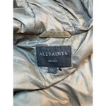 ALLSAINTS Olive Green Nylon Bomber Coat With Multiple Zippers Size Small Photo 5
