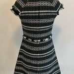 Tory Burch Norfolk Tweed Green Black Dress Photo 4