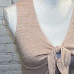 American Eagle  Tank with Tie Front Pink-Small Photo 2