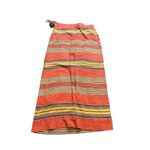 Vintage Polo Jeans Ralph Lauren Western Aztec Long Wrap Skirt Cotton WOmens 12 Orange Photo 6