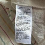 J.Crew  Shimmer Tie Front Midi Dress Size 12 Stripe Metallic Tiered Cotton Photo 9