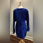Petal Dew Blue sequin sparkle cocktail dress New with tags size 1X Photo 1
