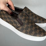 Michael Kors Signature MK Logo Slip On Sneakers Brown Womens Size 6 Photo 0