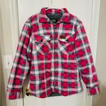 Stillwater  Women Pink Plaid Winter Coat Size Large Photo 0