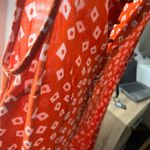 Orange Patterned Button Photo 4