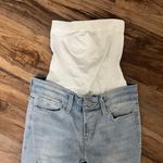 Blanqi Denim Distressed Skinny Maternity Jeans Light Wash Size 2 Blue Photo 8