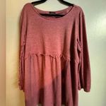 Reborn‎ New York women’s long sleeve sweater dress pink salmon 2x Photo 0