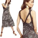 Holding Horses Anthropologie Floral Patchwork Sleeveless Midi Dress, Size LP Photo 1